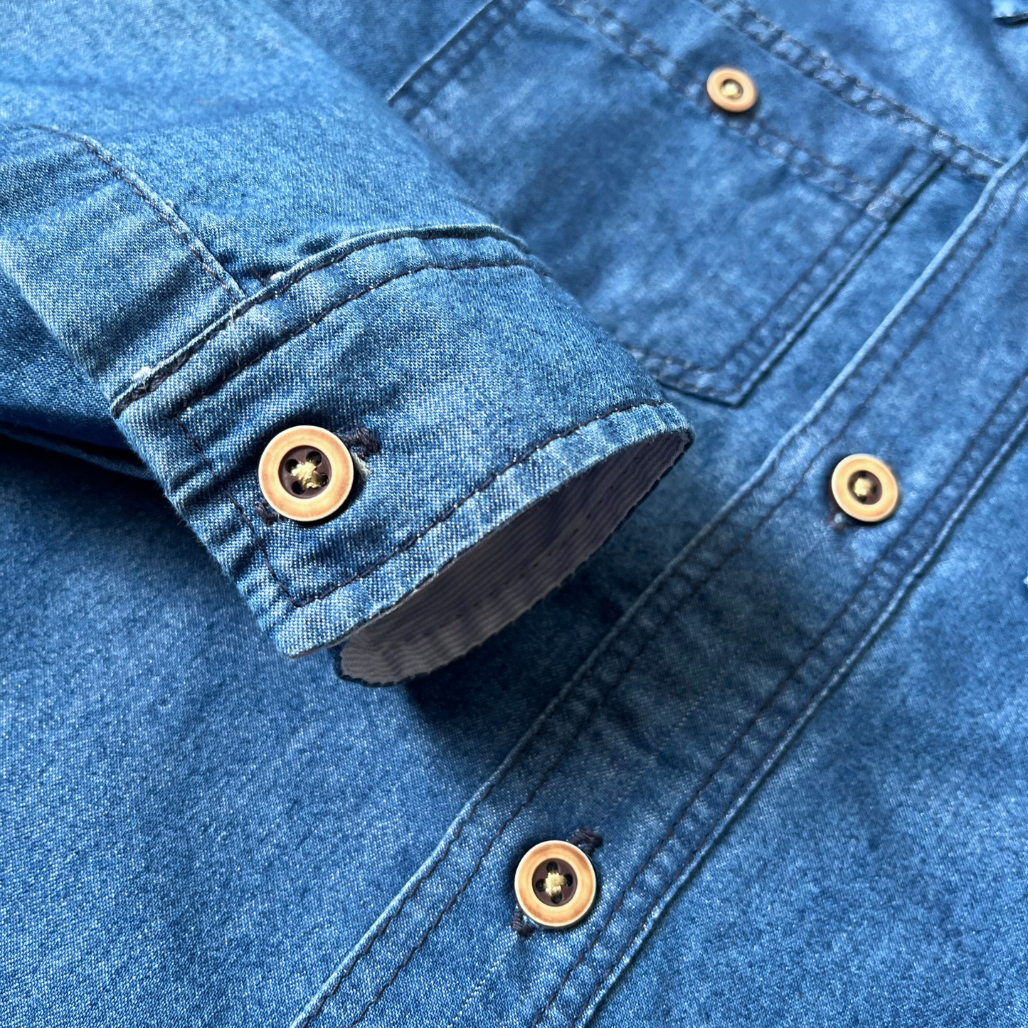 Camisa en Jean - M. Larga