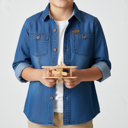 Camisa en Jean - M. Larga