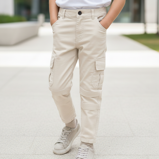 Pantalon Dril Tipo Cargo