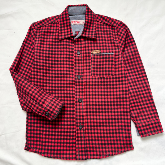 Camisa leñadora - Rojo/negro