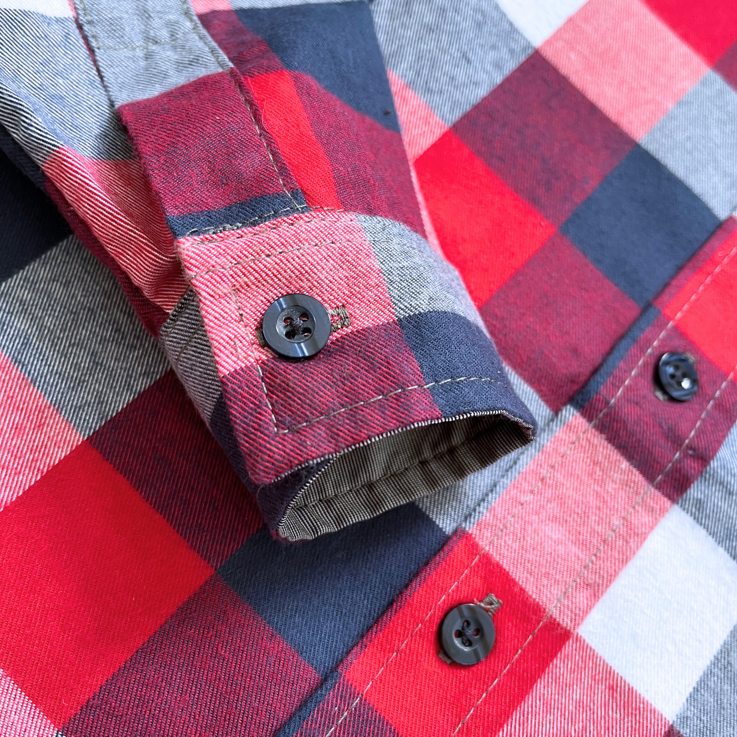 Camisa leñadora - Rojo/azul