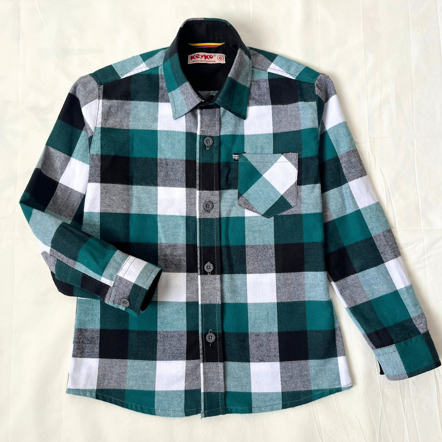 Camisa leñadora - Verde petróleo