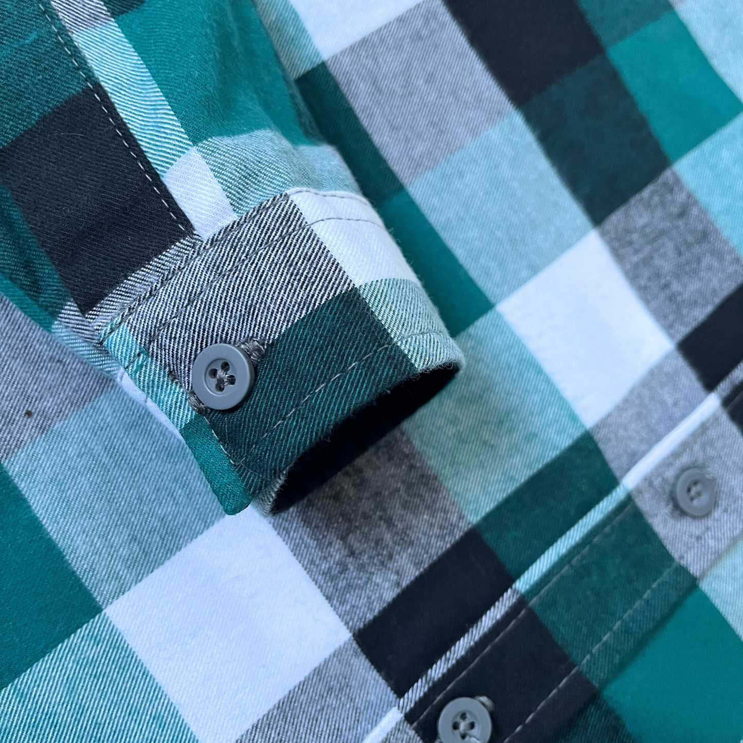 Camisa leñadora - Verde petróleo