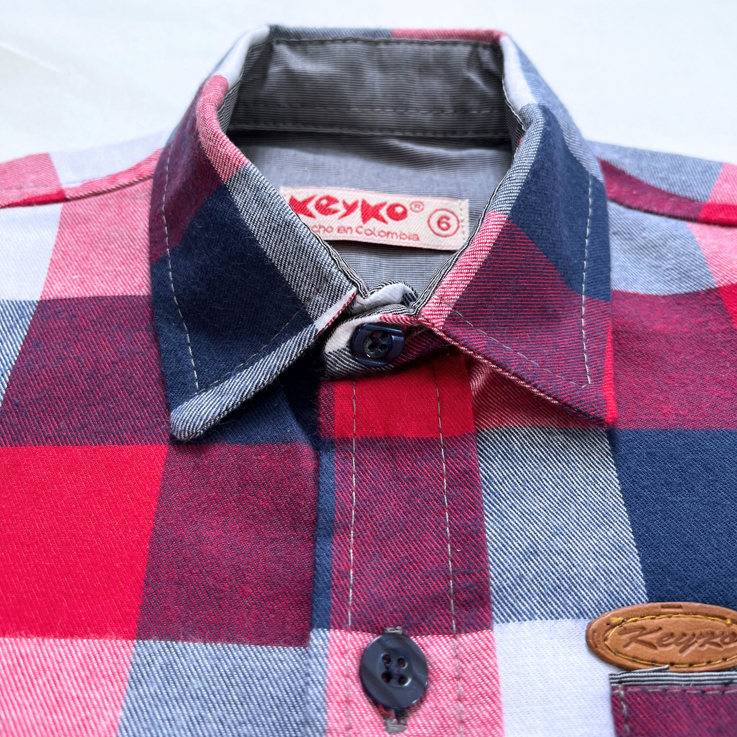 Camisa leñadora - Rojo/azul