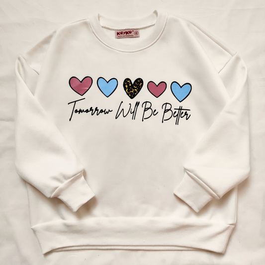 Buzo para niña - Marfil