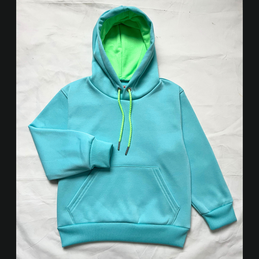 Buzo con capota - Aguamarina