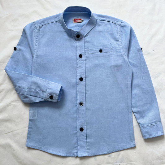 Camisa lino - azul