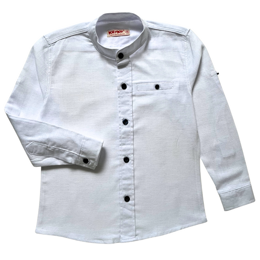 Camisa lino - blanco