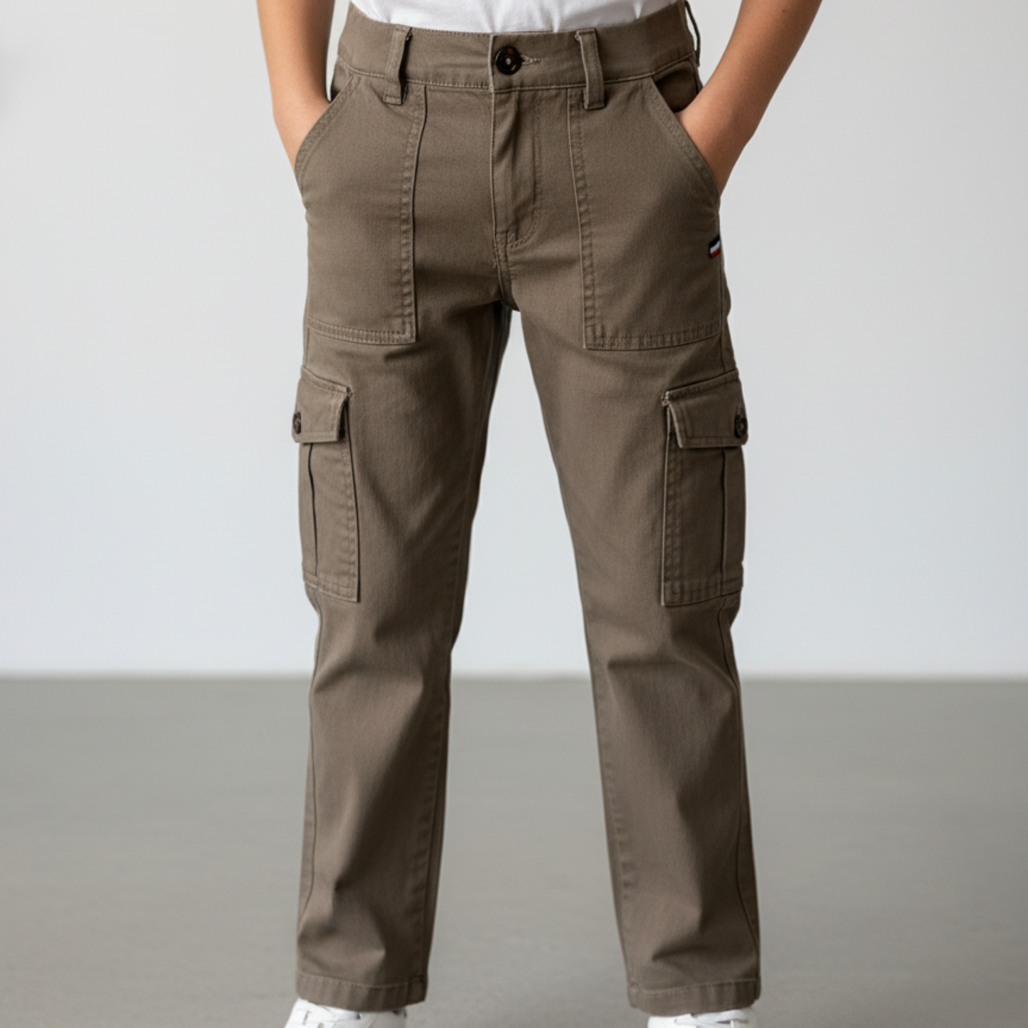 Pantalon Dril Tipo Cargo