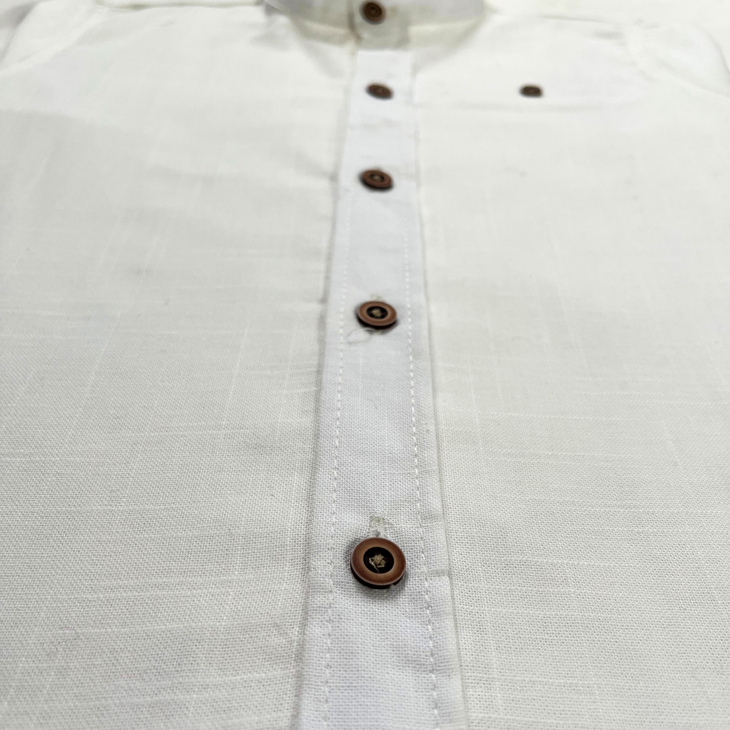 Camisa lino - Marfil